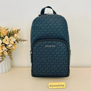 Michael Kors MK Cooper Logo Sling Pack ADMRL/PLBLUE